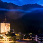 Mariastein Österreich bei Nacht