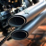 Auspussdetail fotografiert auf Motorradmess Leipzig