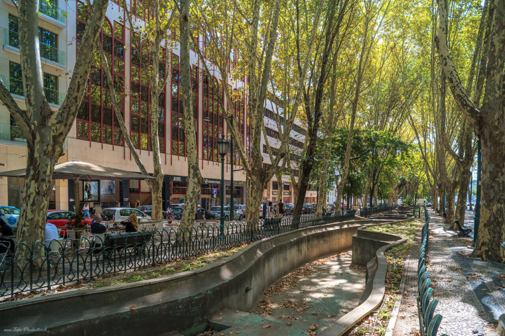 Prachtstrasse in Lissabon