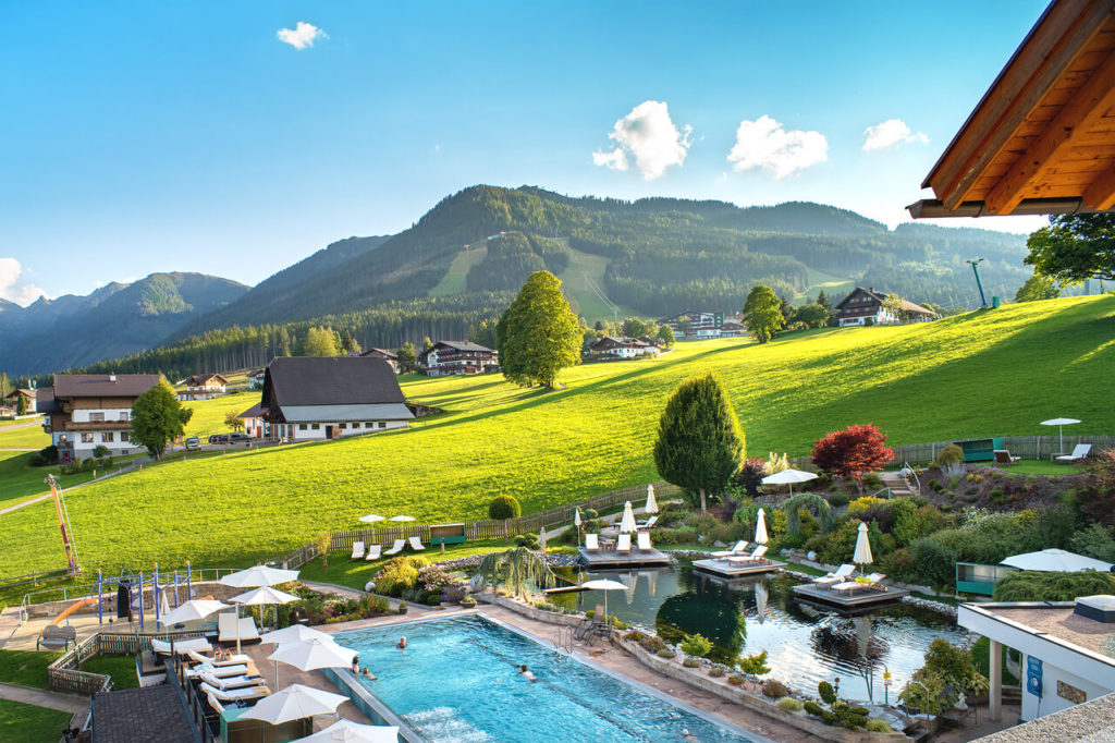 Reisebericht Schladming - Aussicht Hotel Schwaigerhof