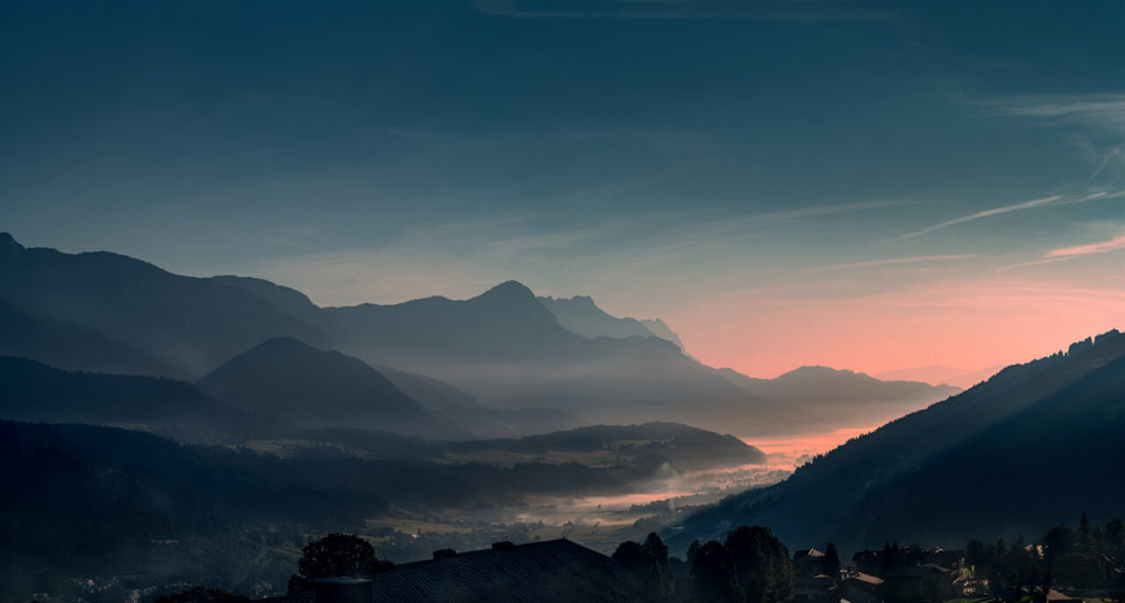 Morgennebel über Schladming