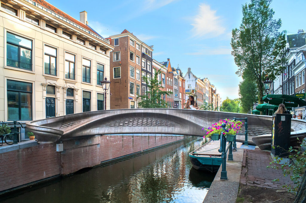 Brücke aus dem 3D Drucker Amsterdam