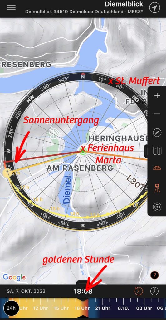 Sonnenuntergang Simulation